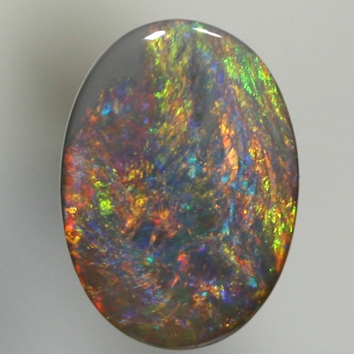SOLID BLACK OPAL Bright blend of red, orange with green and blue